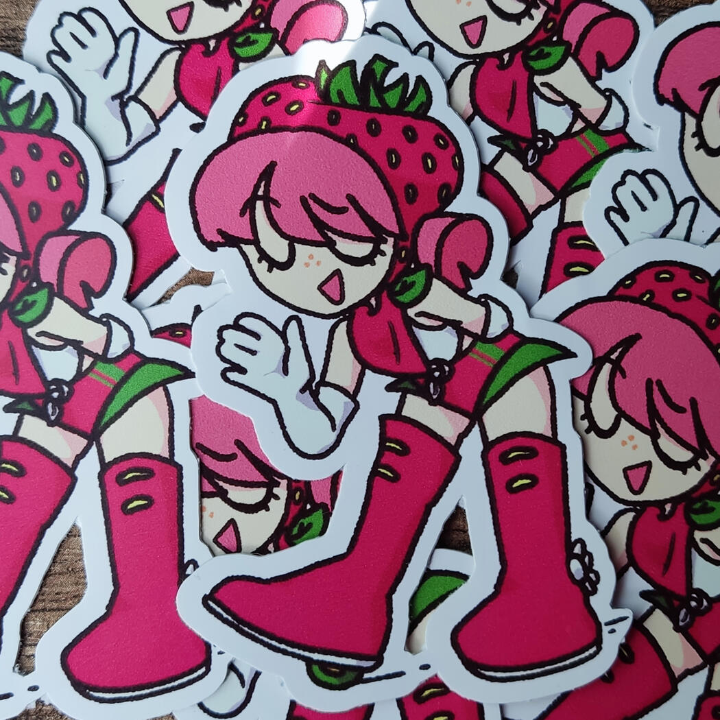 Strawberry Bandit Sticker